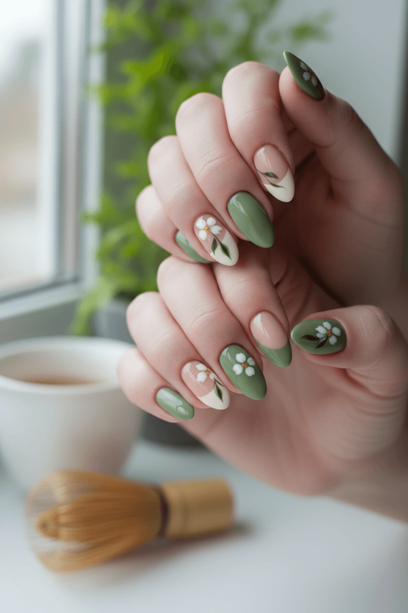 Matcha Serenity Almond Nails: A Spring Bloom 2026