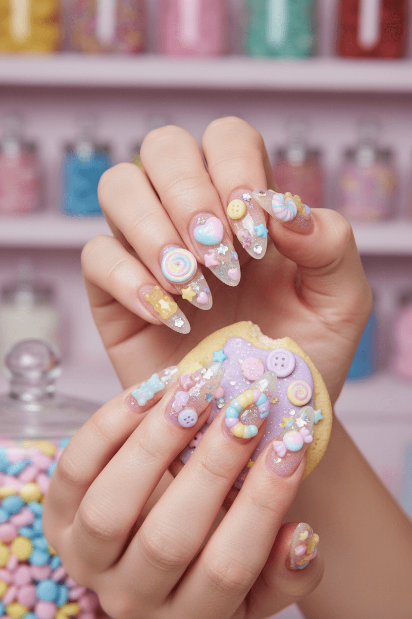 Jelly Pop Charm Manicure